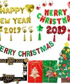 Online American Store New Year Collection WEIGAO Christmas Decoration New Year 2019 Happy New Year Balloons Christmas Decoration For Home Event Party Supplies Navidad