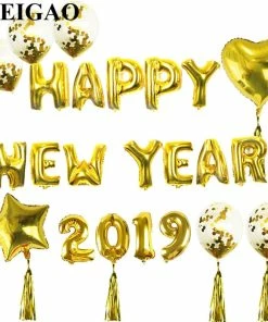 Online American Store New Year Collection WEIGAO Christmas Decoration New Year 2019 Happy New Year Balloons Christmas Decoration For Home Event Party Supplies Navidad