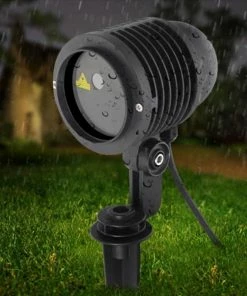 The American Store Waterproof IP67 Laser Projector RGB 20 Big Patterns Outdoor Laser Light Garden Christmas Landscape Xmas Tree Show Lazer Lighting Laser Christmas Lights