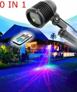 The American Store Waterproof IP67 Laser Projector RGB 20 Big Patterns Outdoor Laser Light Garden Christmas Landscape Xmas Tree Show Lazer Lighting Laser Christmas Lights