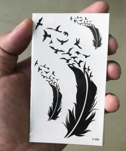 The American Store Halloween Temporary Tekashi69 Tattoos Waterproof Temporary Tattoo Sticker Mandala Henna Bird Feather Body Art Tatto Flash Tatoo Fake Tattoos For Girl Women Men 4