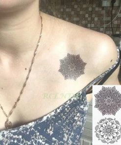 The American Store Halloween Temporary Tekashi69 Tattoos Waterproof Temporary Tattoo Sticker Mandala Henna Bird Feather Body Art Tatto Flash Tatoo Fake Tattoos For Girl Women Men 4