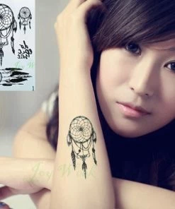 The American Store Halloween Temporary Tekashi69 Tattoos Waterproof Temporary Tattoo Sticker Mandala Henna Bird Feather Body Art Tatto Flash Tatoo Fake Tattoos For Girl Women Men 4