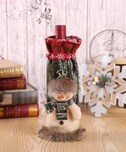 The American Store Wine Bottle Cover Bags Decor Home Party Xmas Elk Clothes Christmas Xmas Decoration Noel 2018 Chrismas Decoration Navidad 2018 Christmas Gift Bag Collection