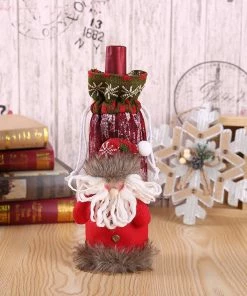 The American Store Wine Bottle Cover Bags Decor Home Party Xmas Elk Clothes Christmas Xmas Decoration Noel 2018 Chrismas Decoration Navidad 2018 Christmas Gift Bag Collection
