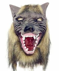MZOMXO Houseware Store Store Wolf Head Shape Halloween Mask Horror Masquerade Props Portable Festive Party Supplies