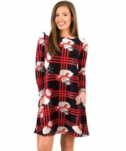 TUREN Store Women Christmas Dress 2018 Floral Vintage Dress Full Sleeve Casual Elegant Party Festival Gift Dresses Vestidos Plus Size Christmas Women Clothing