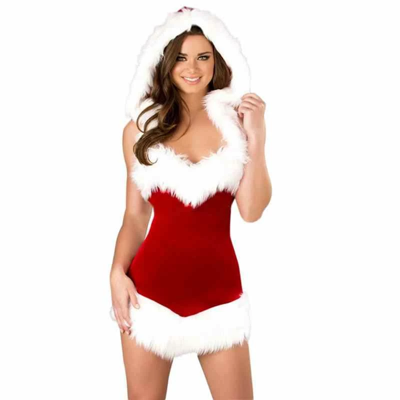 The American Store Christmas Women Clothing Women Christmas Dress Hooded New Year V Neck Sleeveless Xmas Dress Women Red Sexy Mini Dress Fancy Cosplay Santa Costume 7 The American Store Christmas Women Clothing Women Christmas Dress Hooded New Year V Neck Sleeveless Xmas Dress Women Red Sexy Mini Dress Fancy Cosplay Santa Costume