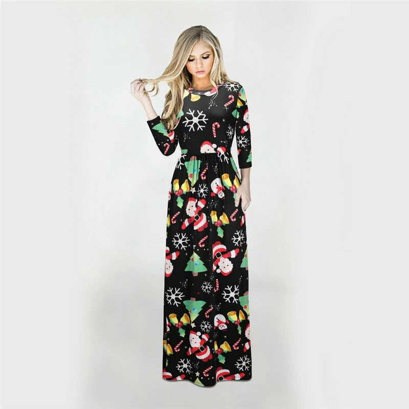 The American Store Christmas Women Clothing Women Winter Dresses 2018 Christmas Tree Long Dress Casual Long Sleeve Print Party Dress Plus Size Maxi Dress Vestidos Robe 3XL 9 The American Store Christmas Women Clothing Women Winter Dresses 2018 Christmas Tree Long Dress Casual Long Sleeve Print Party Dress Plus Size Maxi Dress Vestidos Robe 3XL