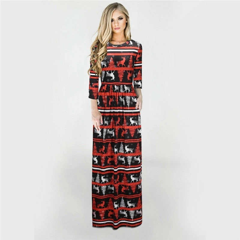 The American Store Christmas Women Clothing Women Winter Dresses 2018 Christmas Tree Long Dress Casual Long Sleeve Print Party Dress Plus Size Maxi Dress Vestidos Robe 3XL 10 The American Store Christmas Women Clothing Women Winter Dresses 2018 Christmas Tree Long Dress Casual Long Sleeve Print Party Dress Plus Size Maxi Dress Vestidos Robe 3XL