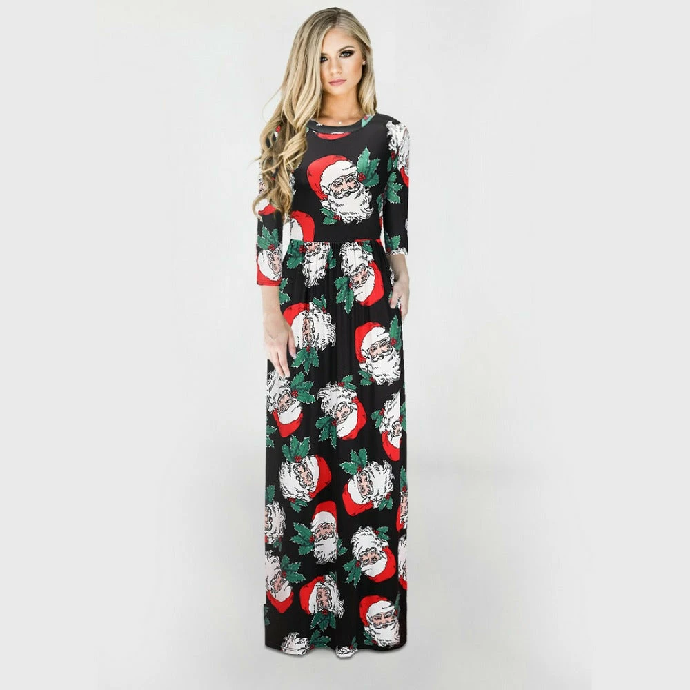 The American Store Christmas Women Clothing Women Winter Dresses 2018 Christmas Tree Long Dress Casual Long Sleeve Print Party Dress Plus Size Maxi Dress Vestidos Robe 3XL 20 The American Store Christmas Women Clothing Women Winter Dresses 2018 Christmas Tree Long Dress Casual Long Sleeve Print Party Dress Plus Size Maxi Dress Vestidos Robe 3XL