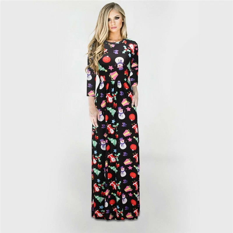 The American Store Christmas Women Clothing Women Winter Dresses 2018 Christmas Tree Long Dress Casual Long Sleeve Print Party Dress Plus Size Maxi Dress Vestidos Robe 3XL 4 The American Store Christmas Women Clothing Women Winter Dresses 2018 Christmas Tree Long Dress Casual Long Sleeve Print Party Dress Plus Size Maxi Dress Vestidos Robe 3XL