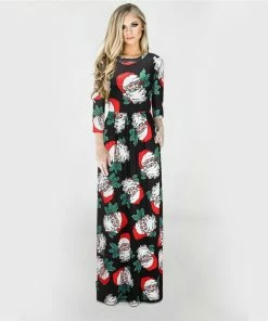 The American Store Christmas Women Clothing Women Winter Dresses 2018 Christmas Tree Long Dress Casual Long Sleeve Print Party Dress Plus Size Maxi Dress Vestidos Robe 3XL 29 The American Store Christmas Women Clothing Women Winter Dresses 2018 Christmas Tree Long Dress Casual Long Sleeve Print Party Dress Plus Size Maxi Dress Vestidos Robe 3XL
