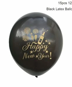 The American Store New Year Collection 15pcs 2019 Happy New Year Balloon Confetti Christmas Balloons Set Rose Gold Latex Ballon Birthday Party Decorations Baby