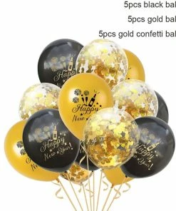 The American Store New Year Collection 15pcs 2019 Happy New Year Balloon Confetti Christmas Balloons Set Rose Gold Latex Ballon Birthday Party Decorations Baby