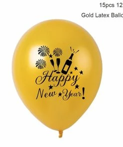The American Store New Year Collection 15pcs 2019 Happy New Year Balloon Confetti Christmas Balloons Set Rose Gold Latex Ballon Birthday Party Decorations Baby