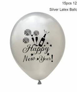 The American Store New Year Collection 15pcs 2019 Happy New Year Balloon Confetti Christmas Balloons Set Rose Gold Latex Ballon Birthday Party Decorations Baby