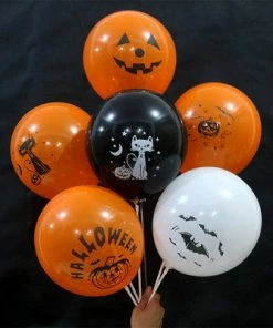 Zophil Official Store ZOPHIL 12inch 6pcs Halloween Decoration Balloons Halloween Party Accessories Prop 2018 Halloween Decorations For Home Decoracion