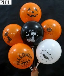 Zophil Official Store ZOPHIL 12inch 6pcs Halloween Decoration Balloons Halloween Party Accessories Prop 2018 Halloween Decorations For Home Decoracion