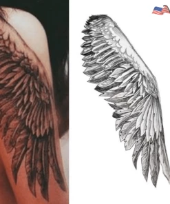 Onlineamericanstore Halloween Temporary Tekashi69 Tattoos Wings Large Temporary Tattoo For Cosplaying