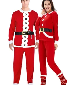 The American Store Christmas Family Pajamas Set Santa Adult Kids Women Sleepwear Nightwear Cosplay 2016 Long Sleeve Home Wear Christmas Family Collection