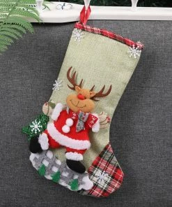 Shop4196014 Store Christmas And New Year Decorations For Home Christmas Stockings Personalize Christmas Stocking Socks Gift Bags Holder Xmas Xmas Christmas Gift Bag Collection
