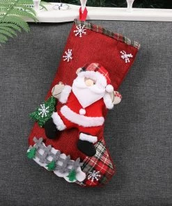 Shop4196014 Store Christmas And New Year Decorations For Home Christmas Stockings Personalize Christmas Stocking Socks Gift Bags Holder Xmas Xmas Christmas Gift Bag Collection