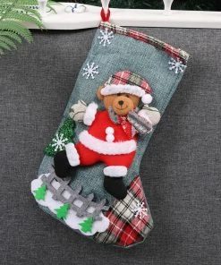 Shop4196014 Store Christmas And New Year Decorations For Home Christmas Stockings Personalize Christmas Stocking Socks Gift Bags Holder Xmas Xmas Christmas Gift Bag Collection