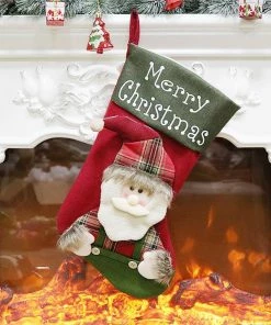 Leading Your Life Store Christmas Stockings Bags Santa Sacks Gift Stockin Gifts Sack Tableware Sack Box Decorations For Home Elf Box Stuffers