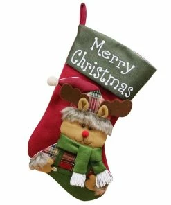 Leading Your Life Store Christmas Stockings Bags Santa Sacks Gift Stockin Gifts Sack Tableware Sack Box Decorations For Home Elf Box Stuffers