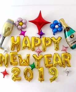 The American Store Happy New Year Balloons New Year Decoration 2019 Baloon Christmas Decoration For Home Christmas Ornament 2018 Navidad New Year Collection