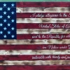 RSWoodenCreations Concealment Flags Pledge Of Allegiance, Rustic Wooden American Flag Small With Pledge Of Allegiance, Rustic Wooden American Flag, US Flag | Medium Rustic Pledge Of Allegiance American Flag