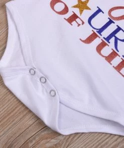 Onlineamericanstore Kids Clothing Girls Clothes Baby Girls Letter Tops Tulle Sequin Skirt Hairband Leg Warmer Outfit 4th Of July Kids Clothes Independence Day #40