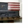SDWoodDesigns Rustic American Flag, Concealed Weapon Flag Cabinet, Wooden American Flag, American Flag Wall Art, Weathered American Flag,