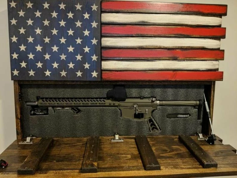 SDWoodDesigns Rustic American Flag, Concealed Weapon Flag Cabinet, Wooden American Flag, American Flag Wall Art, Weathered American Flag, 6 SDWoodDesigns Rustic American Flag, Concealed Weapon Flag Cabinet, Wooden American Flag, American Flag Wall Art, Weathered American Flag,