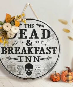HashtagWoodLife Dead & Breakfast Outdoor Sign - Halloween - Yard Art - Decoration Halloween Decorations