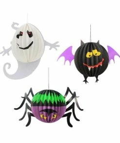 Decoration And Furnishing Store Halloween Decoration Hanging Spider Bat Ghost Lanterns Halloween Party Scene Layout Cosplay Decorations Party Supplies #727