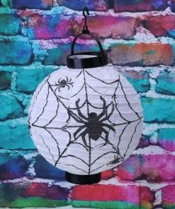 Lotsgoods88 Halloween Decoration LED Paper Pumpkin Hanging Lantern Light Lamp Halloween Decorations For Home Horror Lantern Supplies