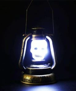 My Name Is Chenk Store Halloween Decoration Pumpkin Skull Witch Lamp Hanging Portable Light Holder Bar Haunted House Decoration Props Supplies Halloween Decorations