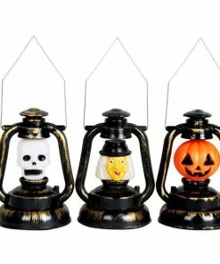 My Name Is Chenk Store Halloween Decoration Pumpkin Skull Witch Lamp Hanging Portable Light Holder Bar Haunted House Decoration Props Supplies Halloween Decorations