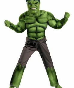 The American Store New Year Carnival Green The Incredible Hulk Costume Avengers Endgame Muscle Halloween Costume For Kids Boys Children Cosplay Superheroes Kids Costumes