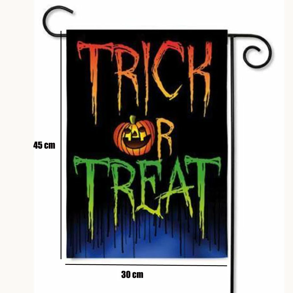 TinGrace's Garret House Store Hot Sale Halloween Decoration Trick Or Treat Double Sided Suede Glitter Halloween Garden Flag 12.5X18 Inch Halloween Decoration Halloween Decorations 4 TinGrace's Garret House Store Hot Sale Halloween Decoration Trick Or Treat Double Sided Suede Glitter Halloween Garden Flag 12.5X18 Inch Halloween Decoration Halloween Decorations