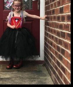 Onlineamericanstore Superheroes Kids Costumes Incredibles 2 Inspired Tutu Dress - Incredibles Violet Fancy Dress - Birthday Party Dress - Handmade Kids Girls Dress - Superhero Costume