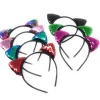 The American Store Glitter Flip Sequins Cat Ear Girl Hairband Halloween Headdress Gifts