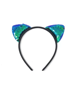 The American Store Glitter Flip Sequins Cat Ear Girl Hairband Halloween Headdress Gifts