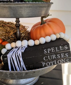 Onlineamericanstore Halloween Decorations Mini Book Stacks - Halloween Decor - Rae Dunn Halloween - Hocus Pocus - Stamped Books - Halloween - Tiered Tray 9 Onlineamericanstore Halloween Decorations Mini Book Stacks - Halloween Decor - Rae Dunn Halloween - Hocus Pocus - Stamped Books - Halloween - Tiered Tray