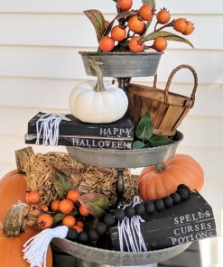 Onlineamericanstore Halloween Decorations Mini Book Stacks - Halloween Decor - Rae Dunn Halloween - Hocus Pocus - Stamped Books - Halloween - Tiered Tray 11 Onlineamericanstore Halloween Decorations Mini Book Stacks - Halloween Decor - Rae Dunn Halloween - Hocus Pocus - Stamped Books - Halloween - Tiered Tray