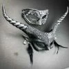 Onlineamericanstore Halloween Mask Masquerade Masks, His & Hers Masquerade Masks, Steampunk Masks For Men And Women, Silver Chrome Mask And Men Party Masks