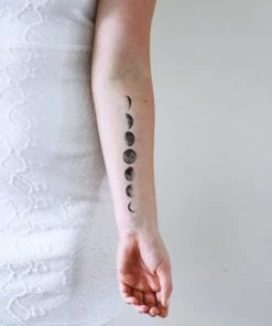 Onlineamericanstore Moon Phase Temporary Tattoo / Moon Temporary Tattoo / Moon Phase Gift / Moon Gift / Bohemian Gift / Festival Accessoire / Festival Fashion