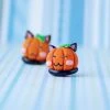 Onlineamericanstore Halloween Jewelry Halloween Pumpkin Earrings, Pumpkin Cat Earrings, Kawaii Pumpkin Stud Earrings
